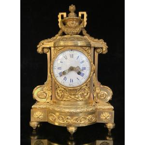 Ferdinand Barbedienne, Pendule Borne En Bronze Doré, Epoque Fin XIXe