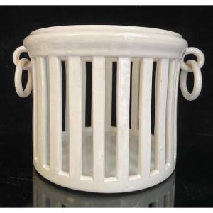 Emile Tessier, Malicorne Earthenware Planter, 1960s