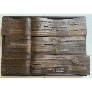 Jacqueline Guillermain, Bas-Relief En Céramique, Année 1984