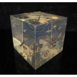 Pierre Giraudon, Resin Cube, 1970s