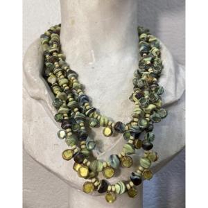 Vautrin Line Follower, Talosel And Glass Necklace, 1960s/70s
