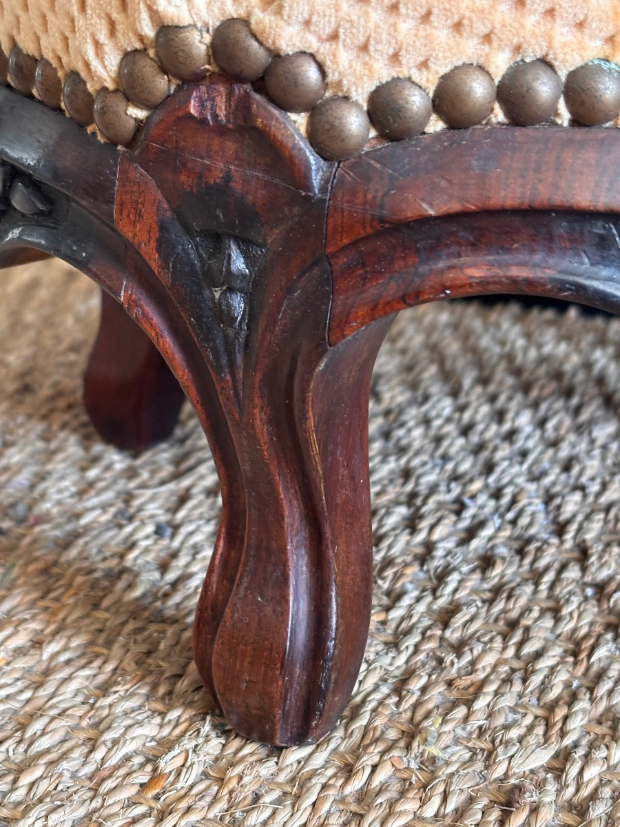 Napoleon III Rosewood Footrest, 19th Century -photo-1