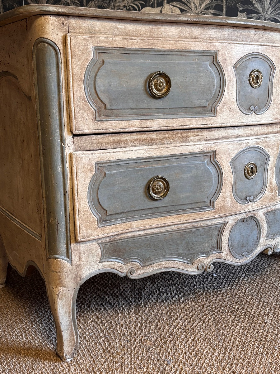 18th Century Painted Provençal Chest Of Drawers -photo-3
