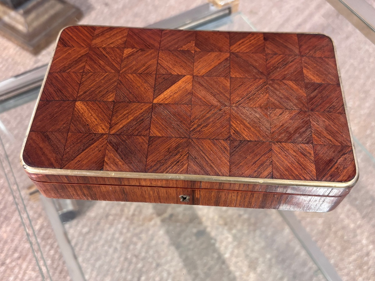 Card Box Signed Tahan In Paris, Late 19th Century 