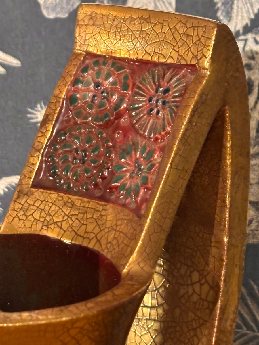 Vase céramique art deco Marcel Guillard 1930-photo-1