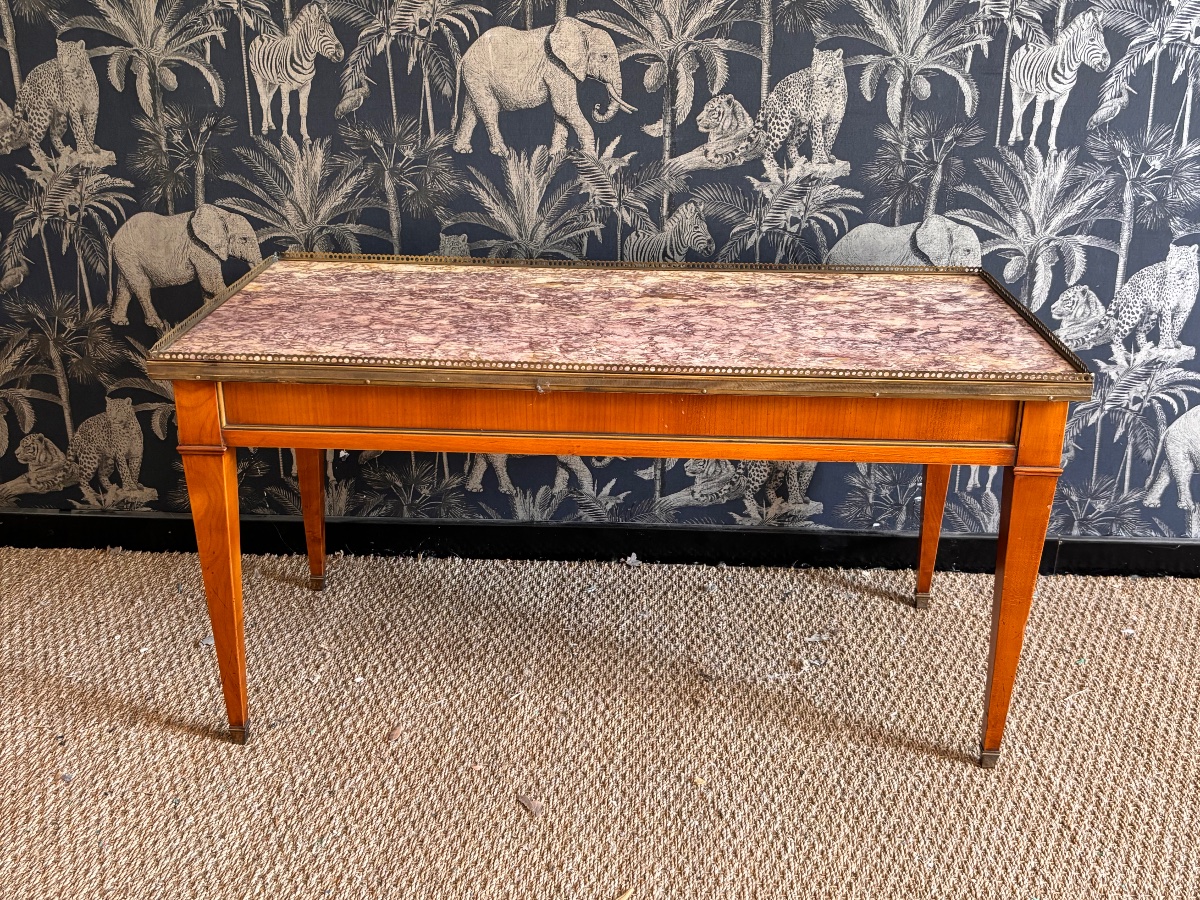 Table basse style Louis XVI marbre 1940