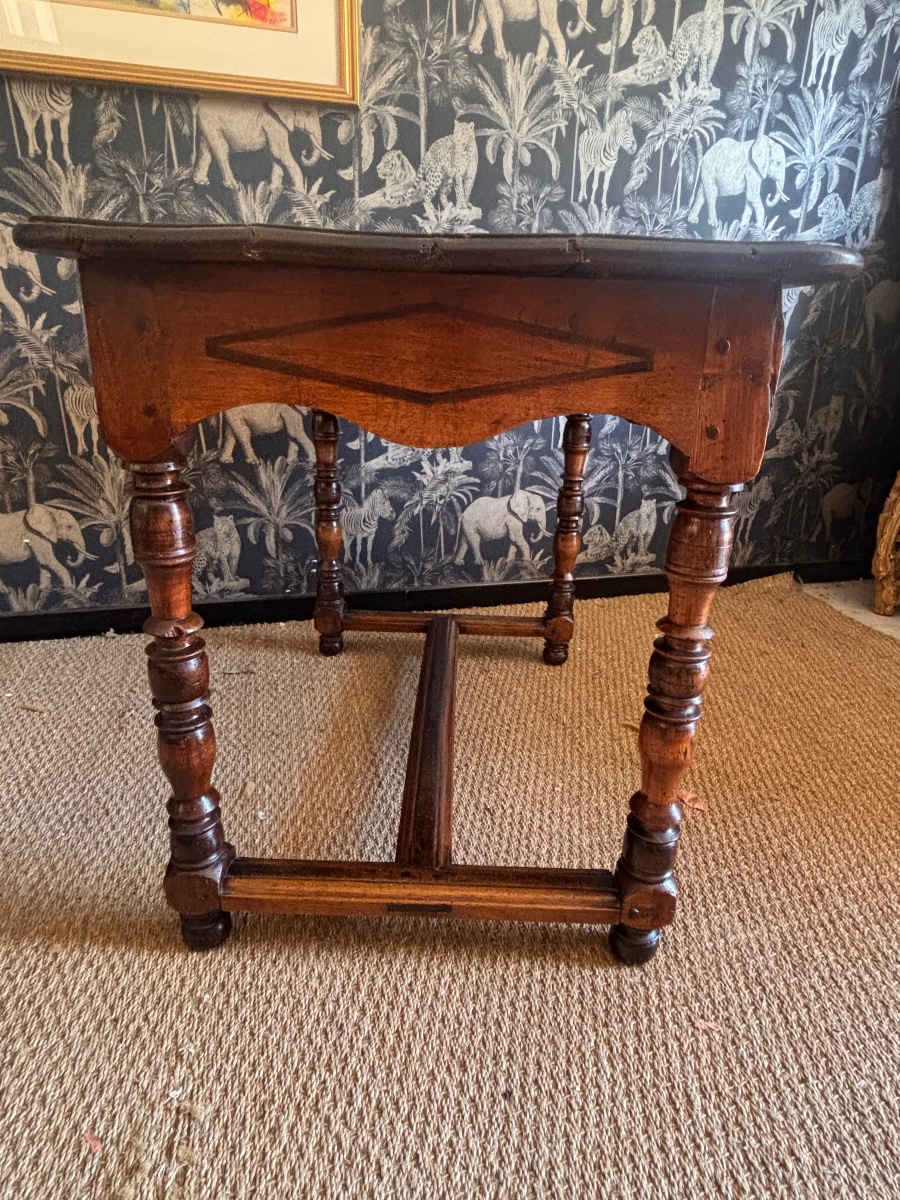 Table bureau Louis xiii xviii eme noyer -photo-4