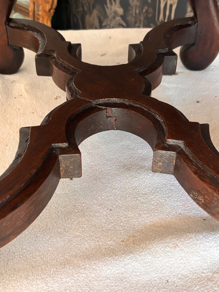 19th-century Louis XIII-style Stool-photo-1