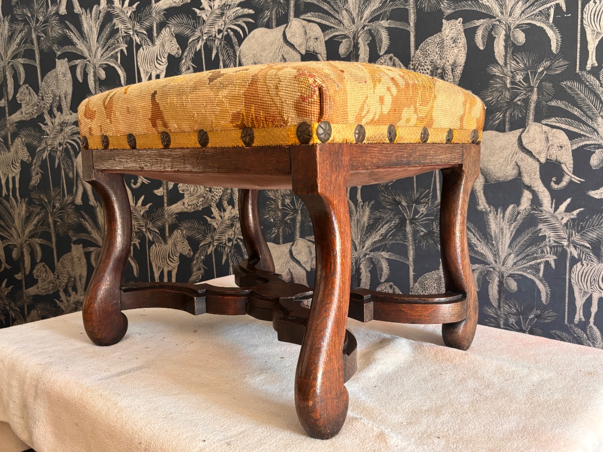 19th-century Louis XIII-style Stool