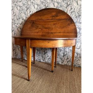 Half Moon Directoire Table With Extensions 7 Feet 
