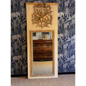 Trumeau Of Golden Wood Paneling XVIII Eme 