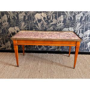 Table basse style Louis XVI marbre 1940