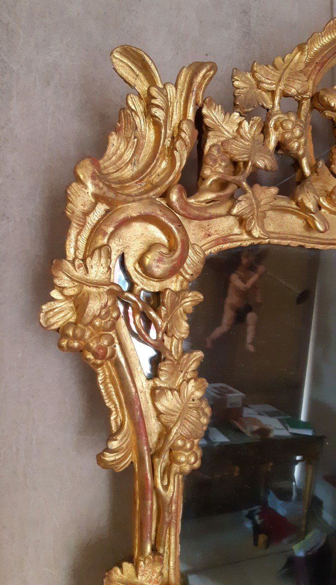 Louis XV Giltwood Mirror-photo-1