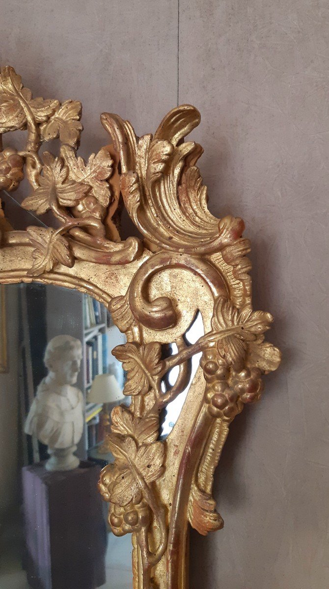 Louis XV Giltwood Mirror-photo-2