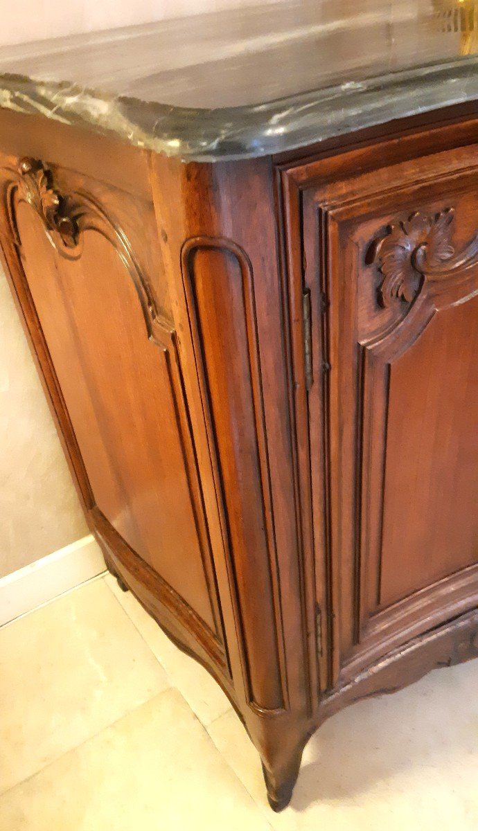 Large Louis XV Period Walnut Presentation Buffet-photo-4