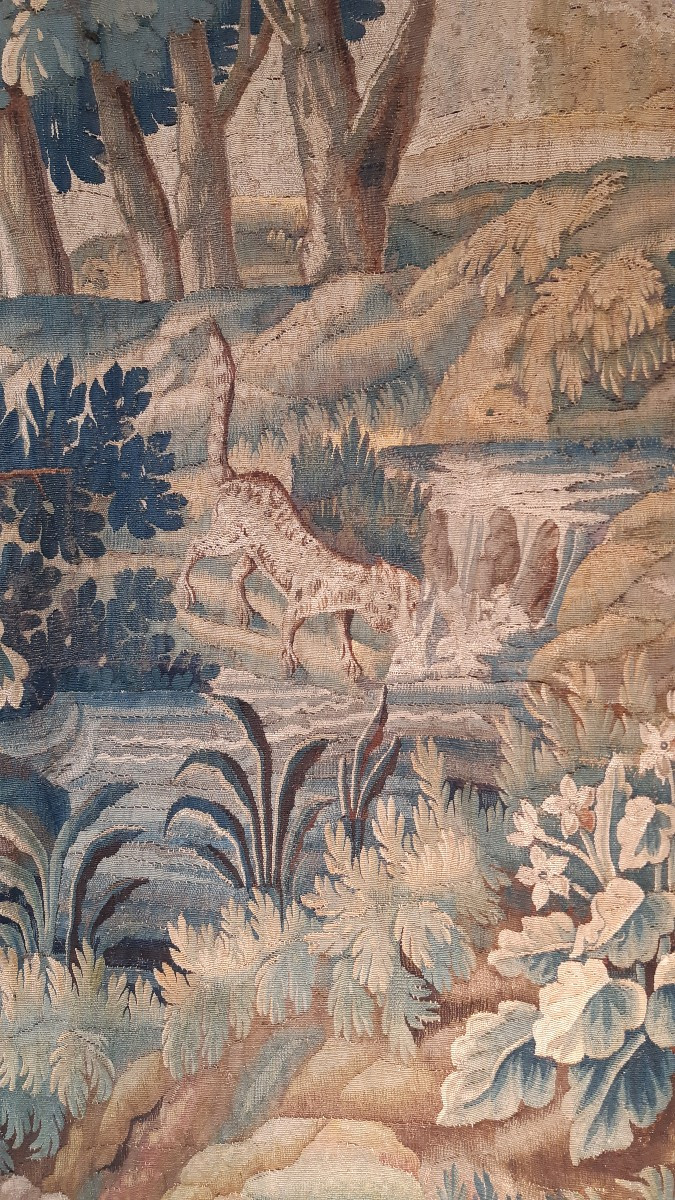 Aubusson "verdure" Tapestry, 18th Century-photo-3