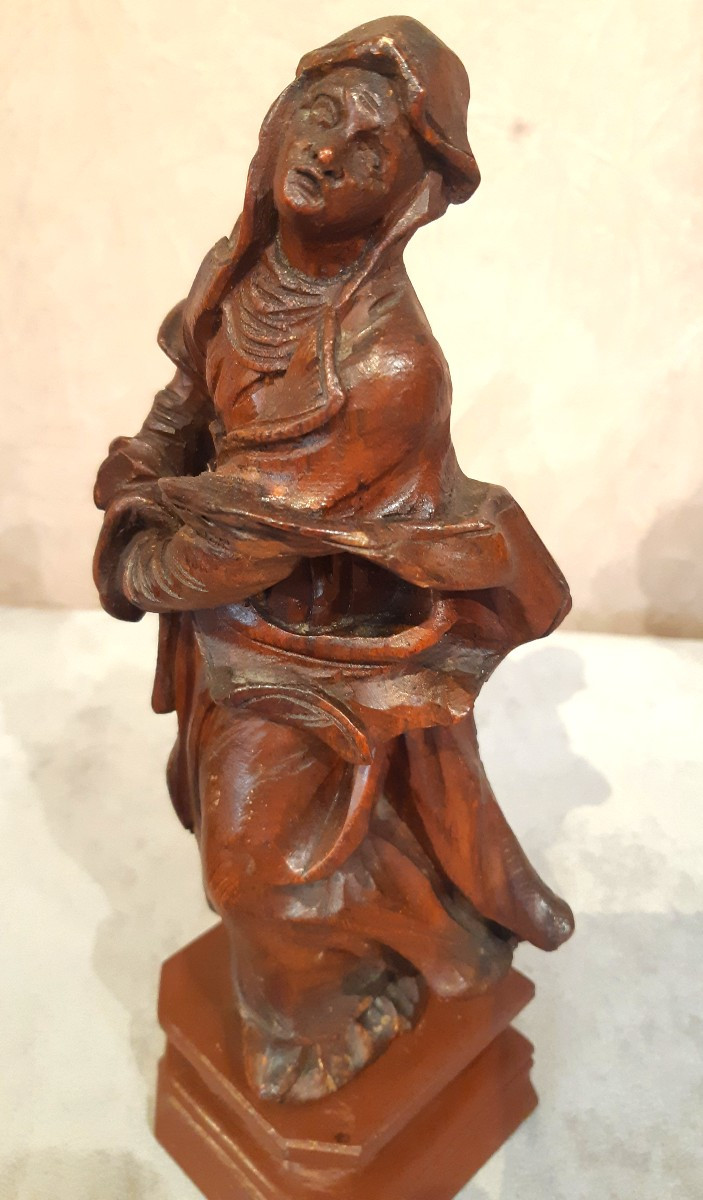Pair Of 18th Century Baroque Statuettes.-photo-2