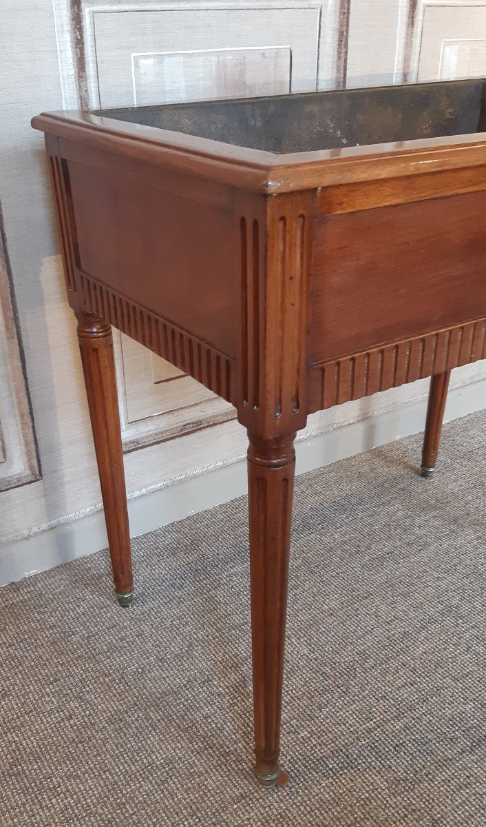 Jardinière en acajou d'époque Louis XVI-photo-1