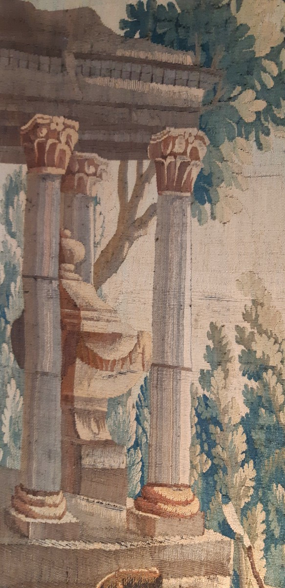 Aubusson Tapestry From The Second Half Of The 18th Century-photo-3