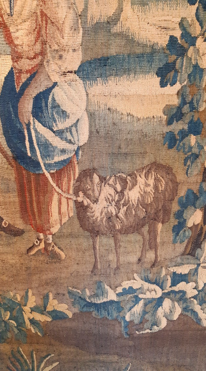 Aubusson Tapestry From The Second Half Of The 18th Century-photo-4