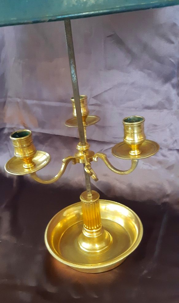 Gilded Bronze Hot-water Bottle Lamp, Louis XVI Period.-photo-3