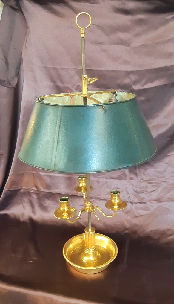 Gilded Bronze Hot-water Bottle Lamp, Louis XVI Period.