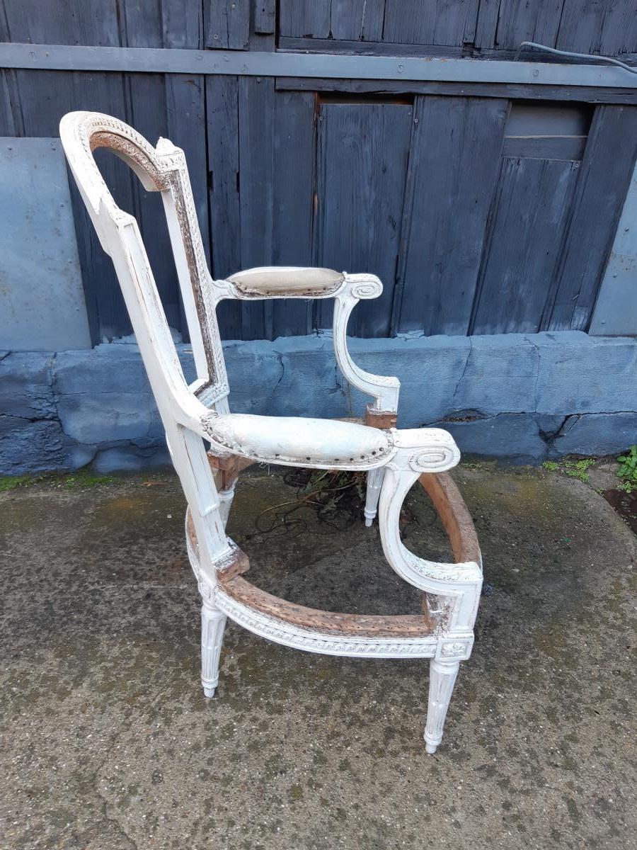 fauteuil d'époque Louis XVI de Delaizement-photo-2