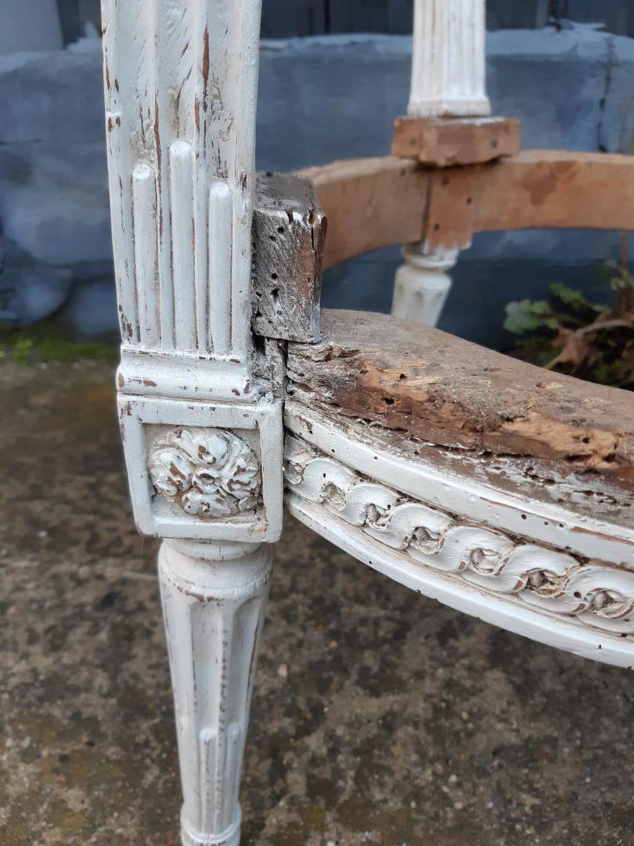 fauteuil d'époque Louis XVI de Delaizement-photo-4