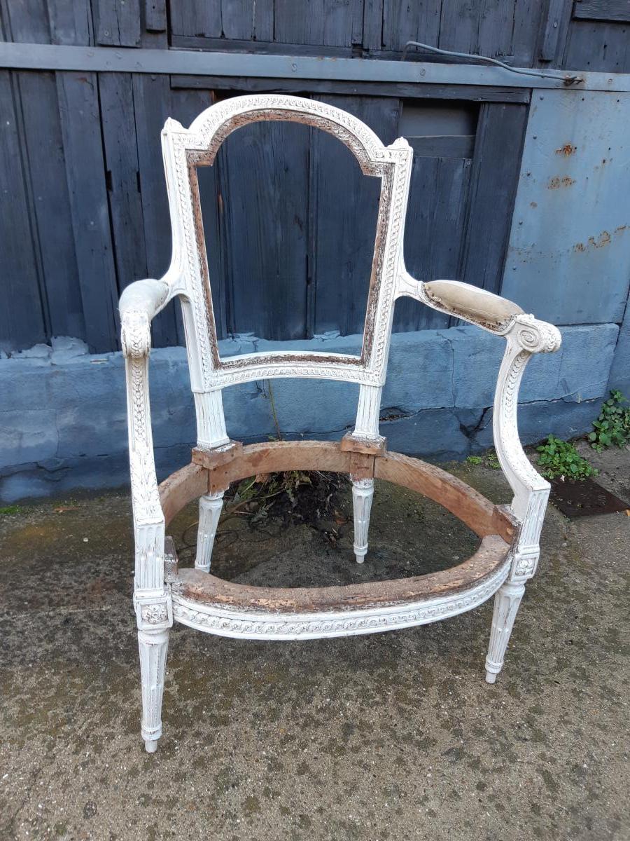 fauteuil d'époque Louis XVI de Delaizement