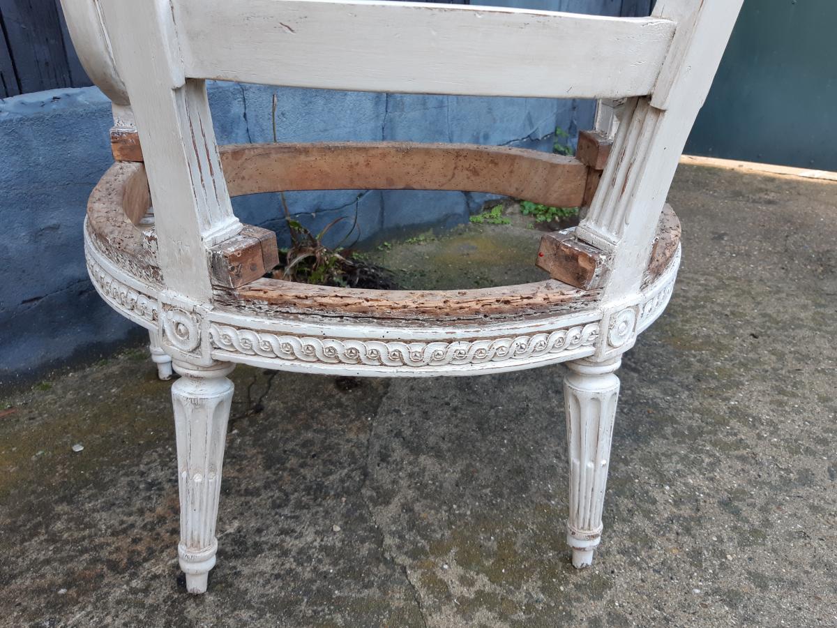 fauteuil d'époque Louis XVI de Delaizement-photo-2