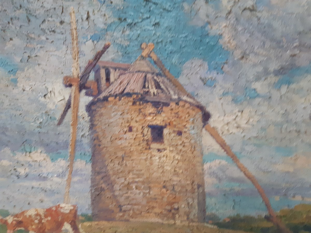 Le moulin de Ker Aroun au Dibben Finistère signé H   WIRTH-photo-2