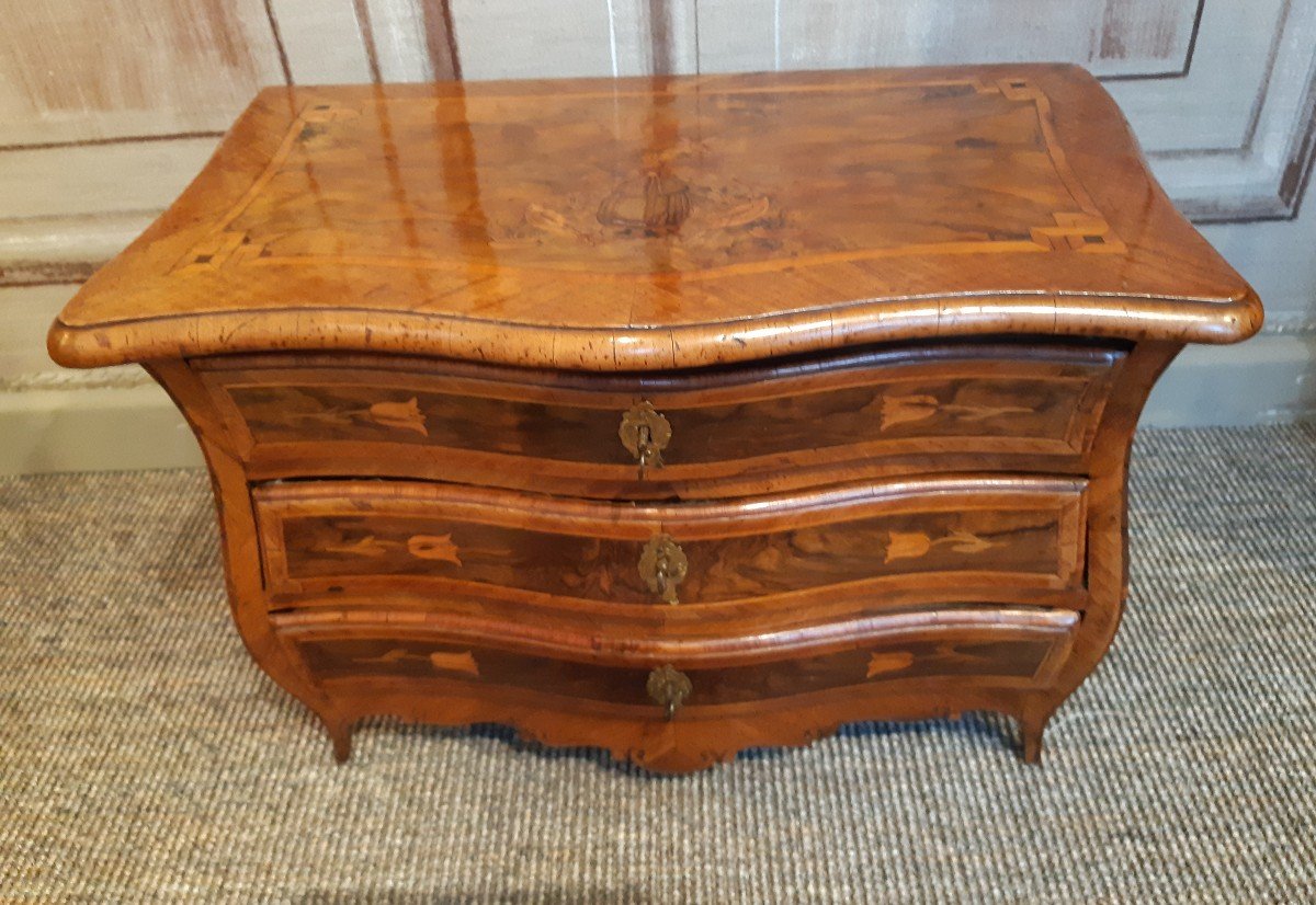 petite commode de maitrise d'époque Louis XV-photo-2