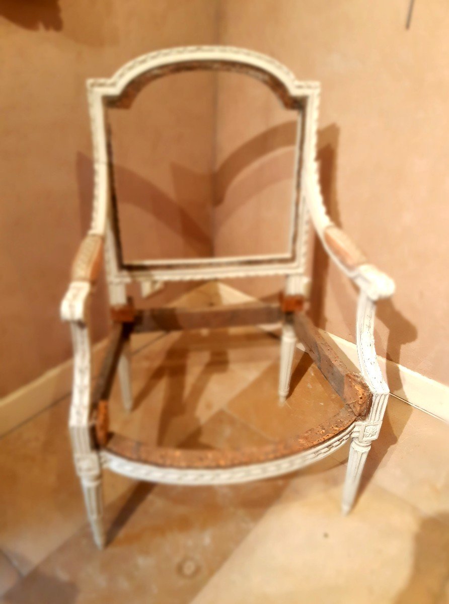 Pair Of Louis XVI Period Armchairs-photo-2