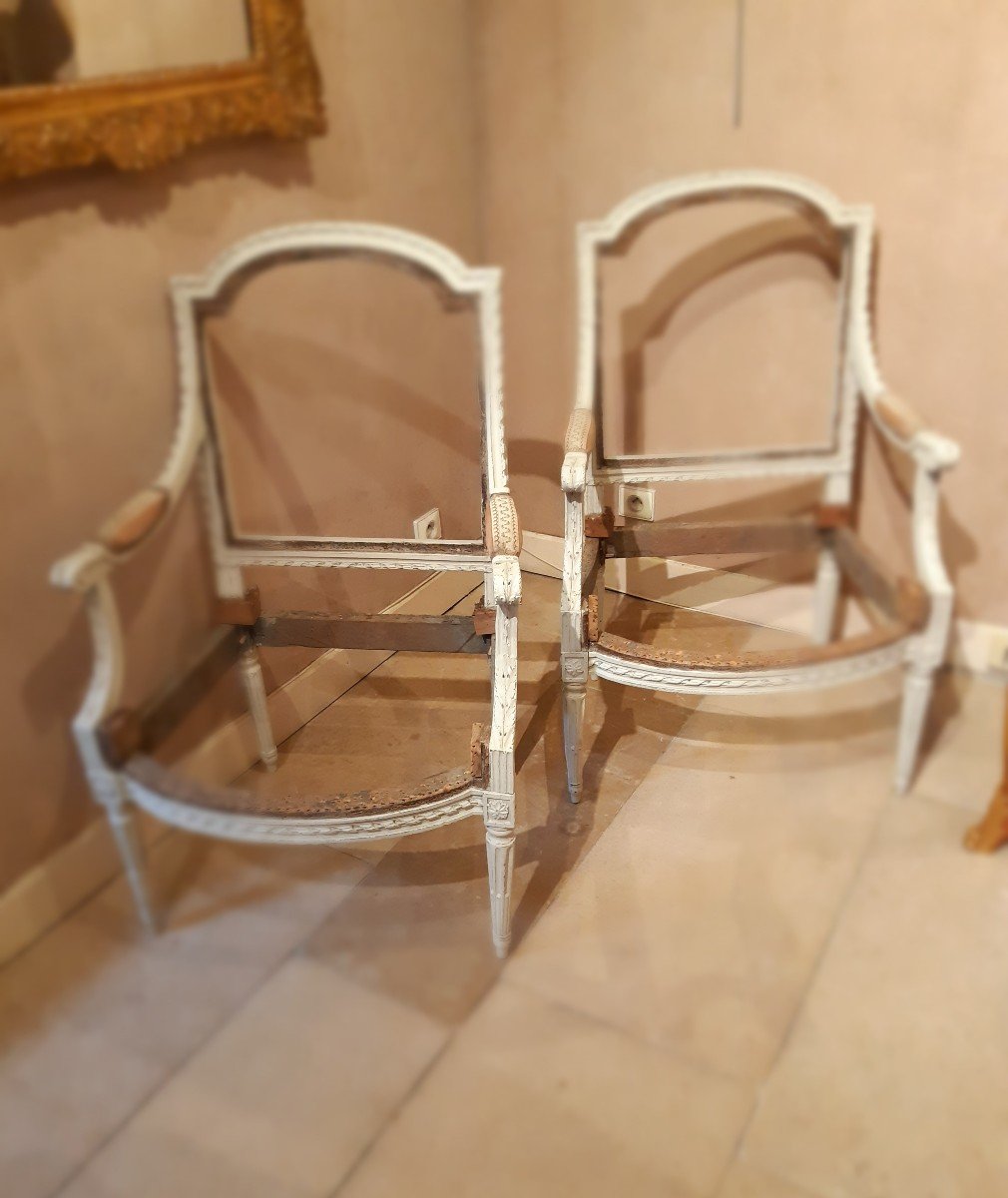 Pair Of Louis XVI Period Armchairs