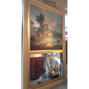 Large Louis XVI Period Landscape Painting Trumeau