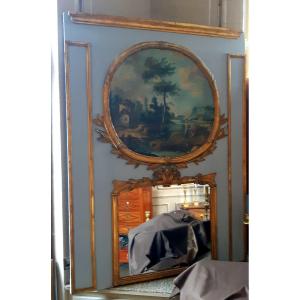 Louis XVI Period Trumeau, With Medallion Painting