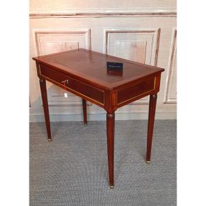 Mahogany And Mahogany Veneer Writing Table, Louis XVI Period