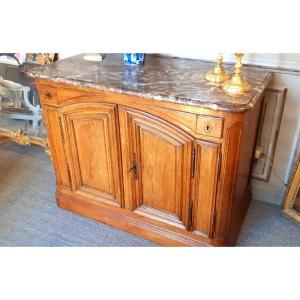 "hunting" Sideboard In Light Oak, 18th-century Parisian Craftsmanship