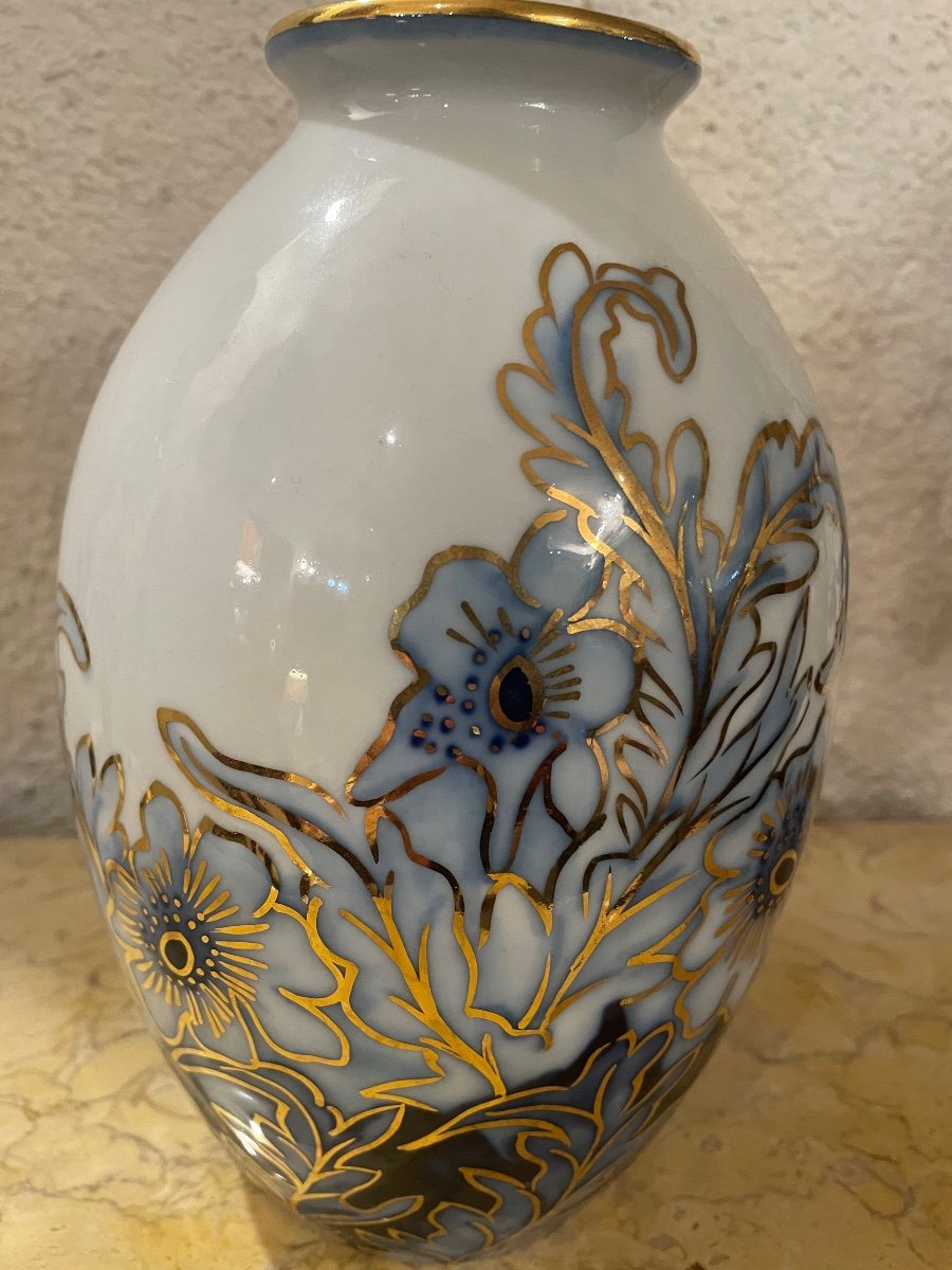 Vase Porcelaine. Limoges C Tharaud-photo-2
