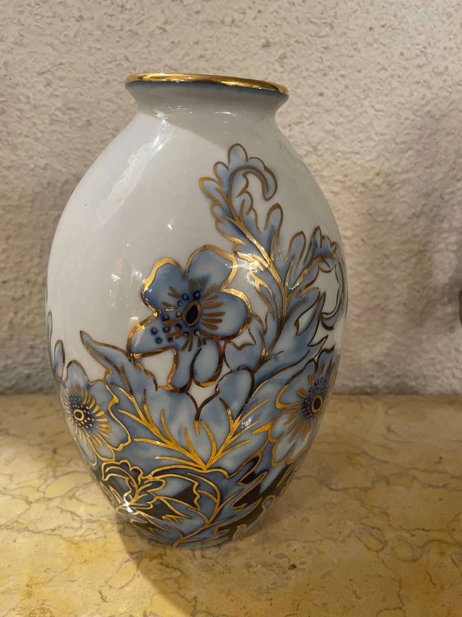 Vase Porcelaine. Limoges C Tharaud-photo-4