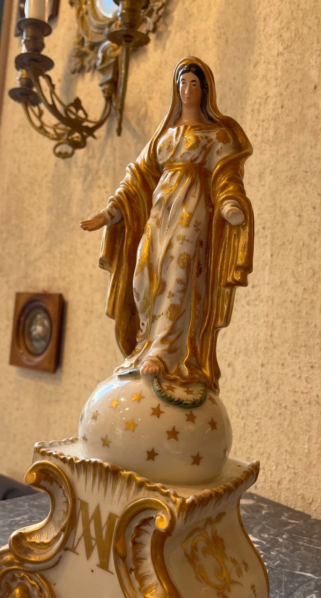 Nineteenth Century Porcelain Virgin-photo-2