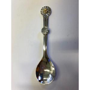 Cuillère En Argent Pour Enfants Soleil Lune 