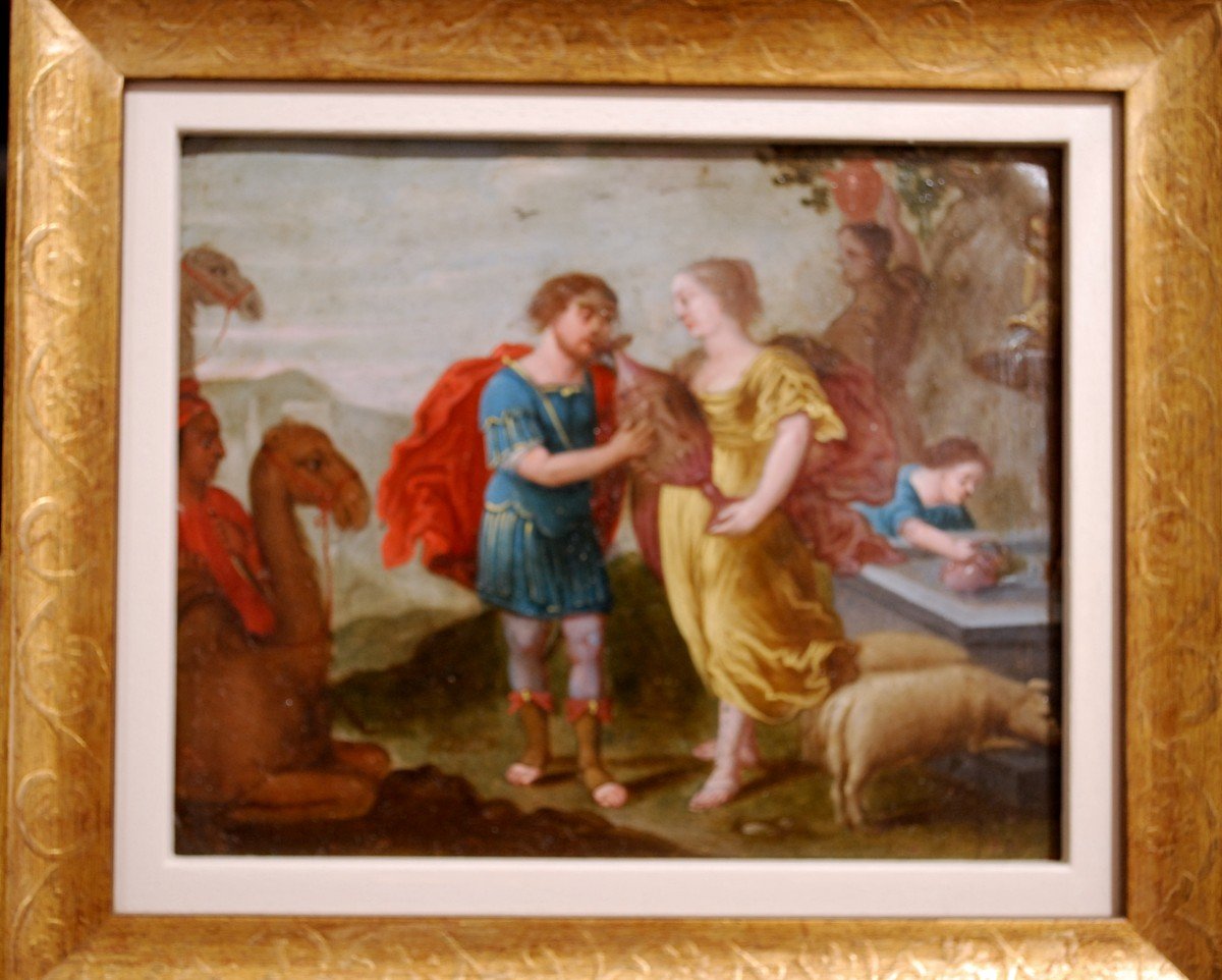 Oil On Copper Ulysses And Circe Mythological Scene