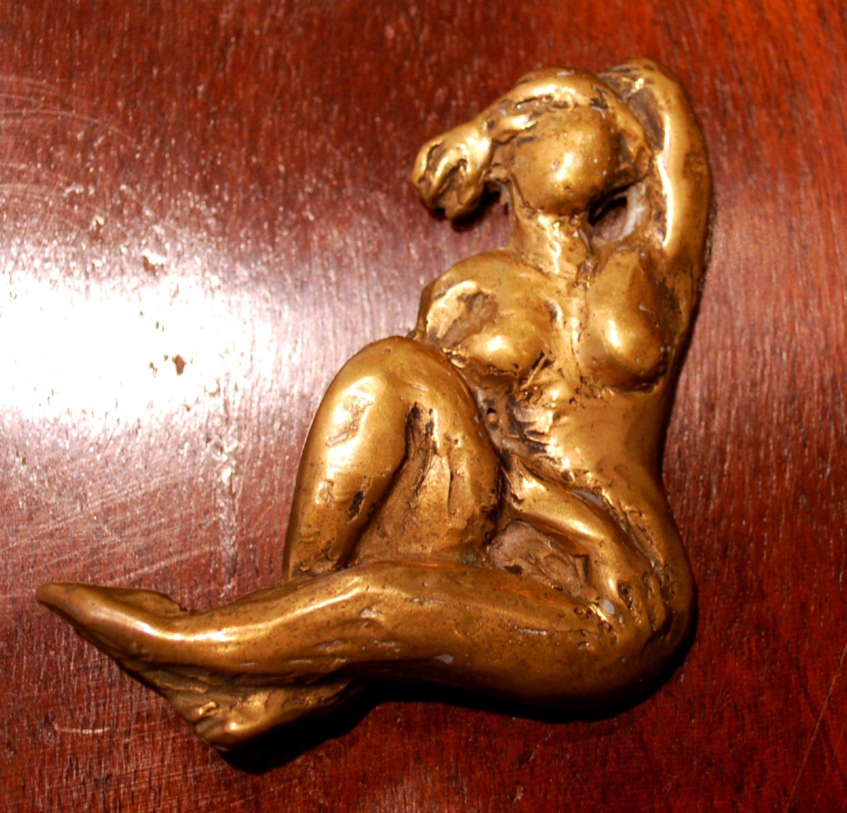 Seated Female Nude Left Arm Raised-photo-2