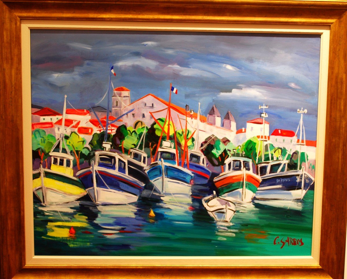 Le Port De Saint Jean De Luz Par Catherine Garros-photo-2
