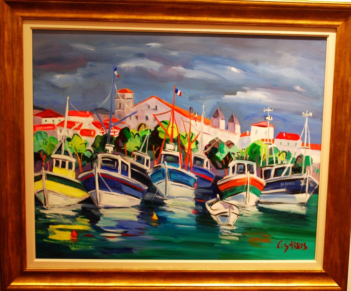 Le Port De Saint Jean De Luz Par Catherine Garros-photo-1