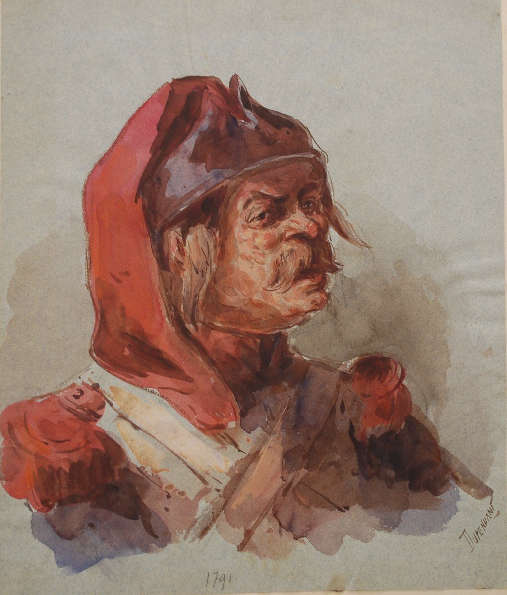 Portrait Of A Military Man By Dupendant 1833-1884