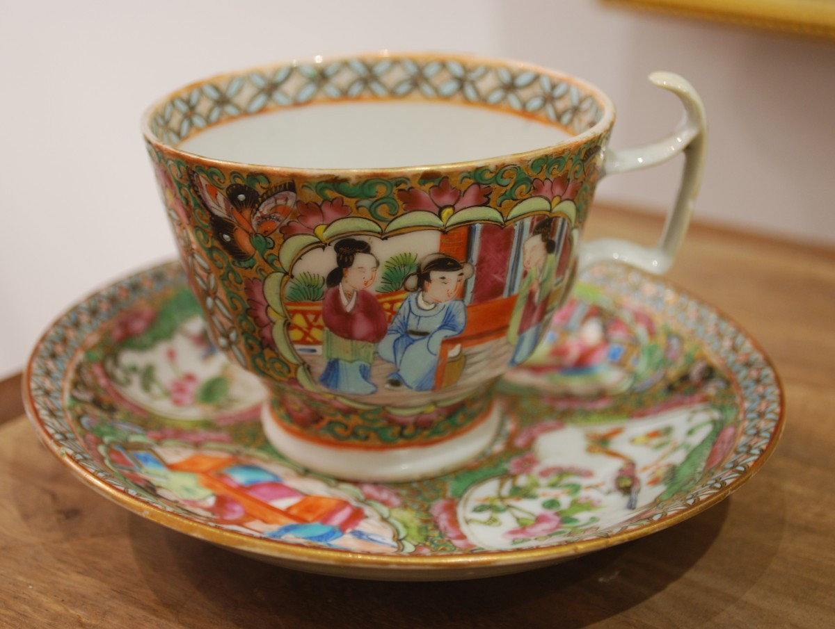 Tasse Et Sous Coupe En Porcelaine Chine