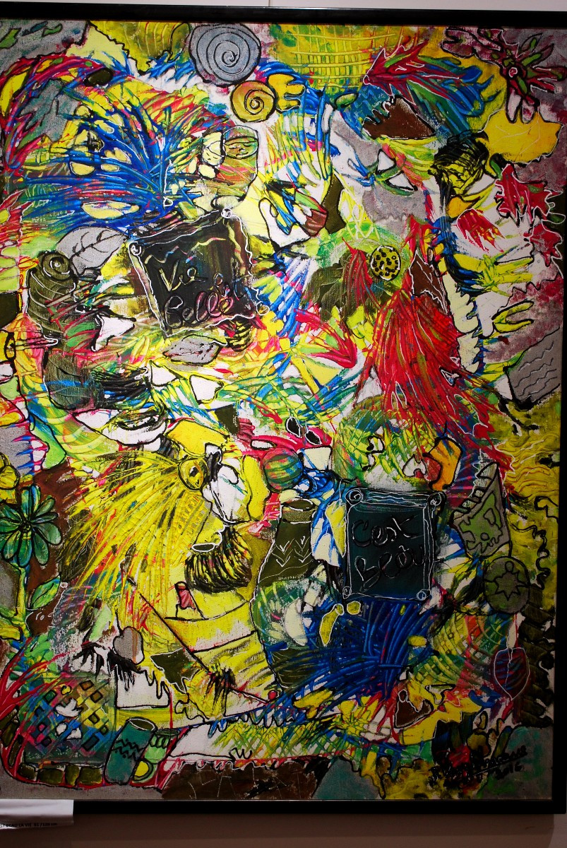 Peinture sur toile La vie par Jamila Iloughmane-photo-2