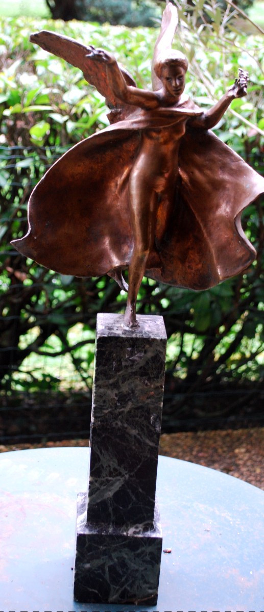 Bronze Sculpture Art Nouveau Masriera Y Campins-photo-3
